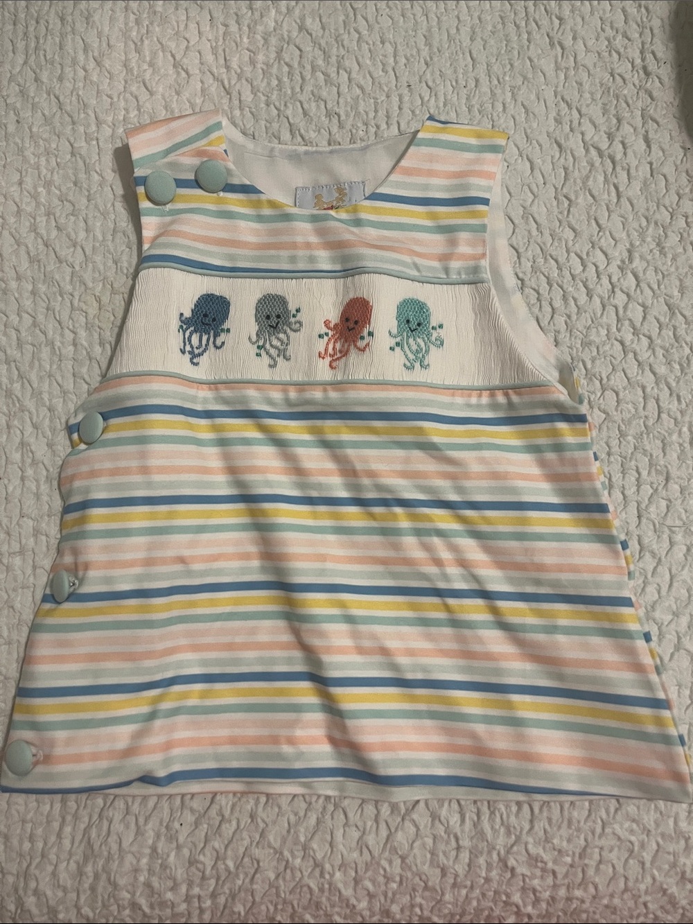 Busy Bee Smocks Striped Octopus Top